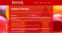 Desktop Screenshot of garrafestas.com.br